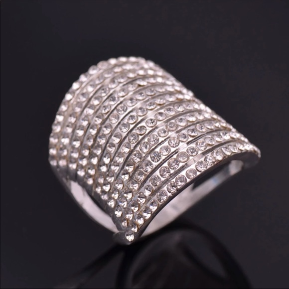 Silver or Gold Cocktail Ring - Picture 2 of 2